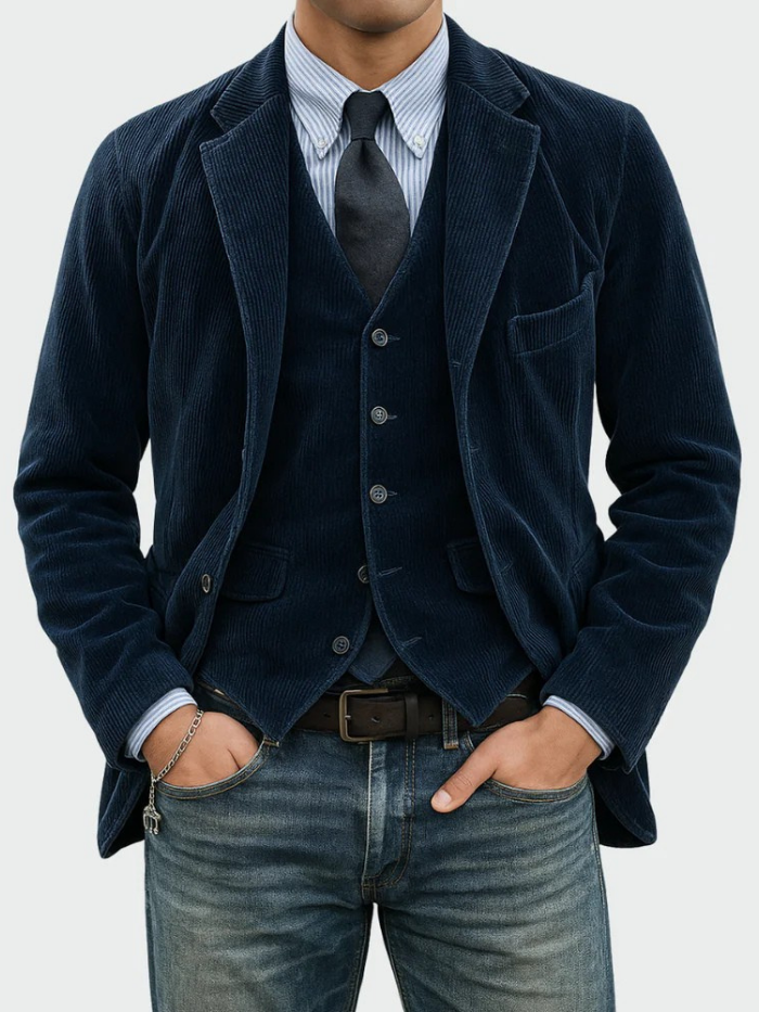 Van Elst Mode® | TRAJE DE 2 PIEZAS: BLAZER Y CHALECO