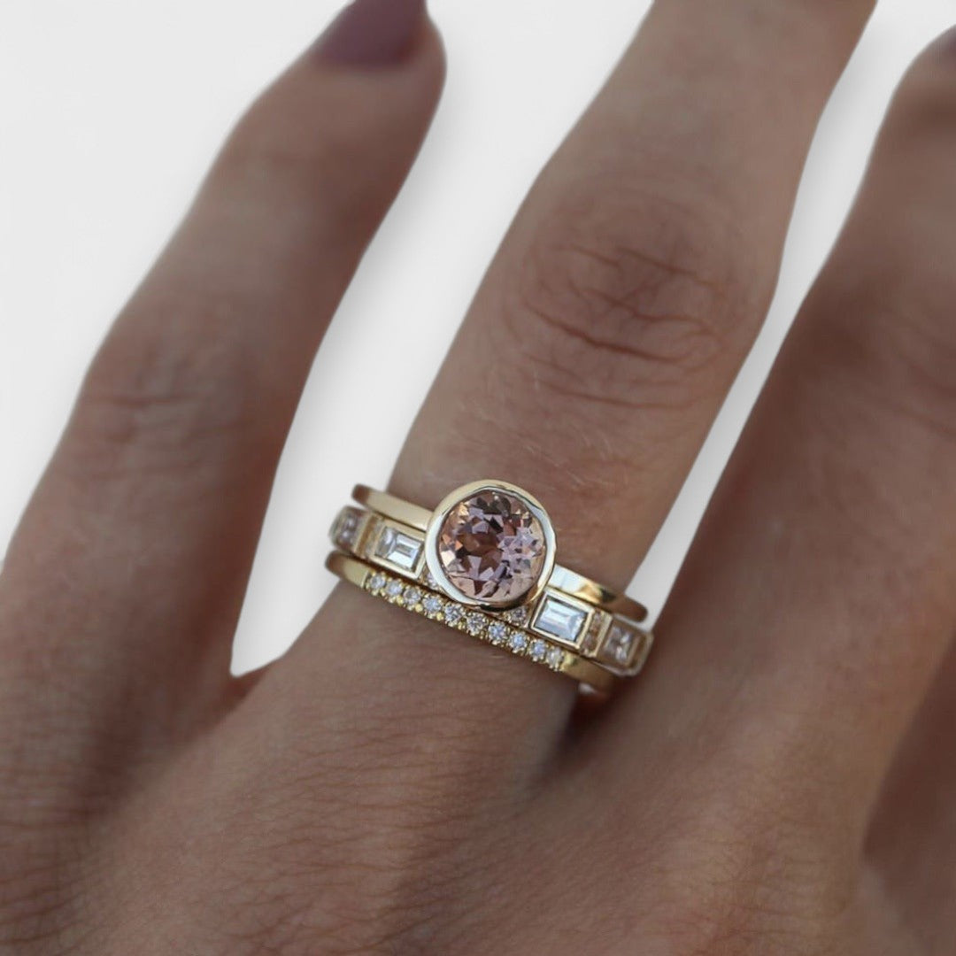 Dilma - Conjunto de anillos de cristal