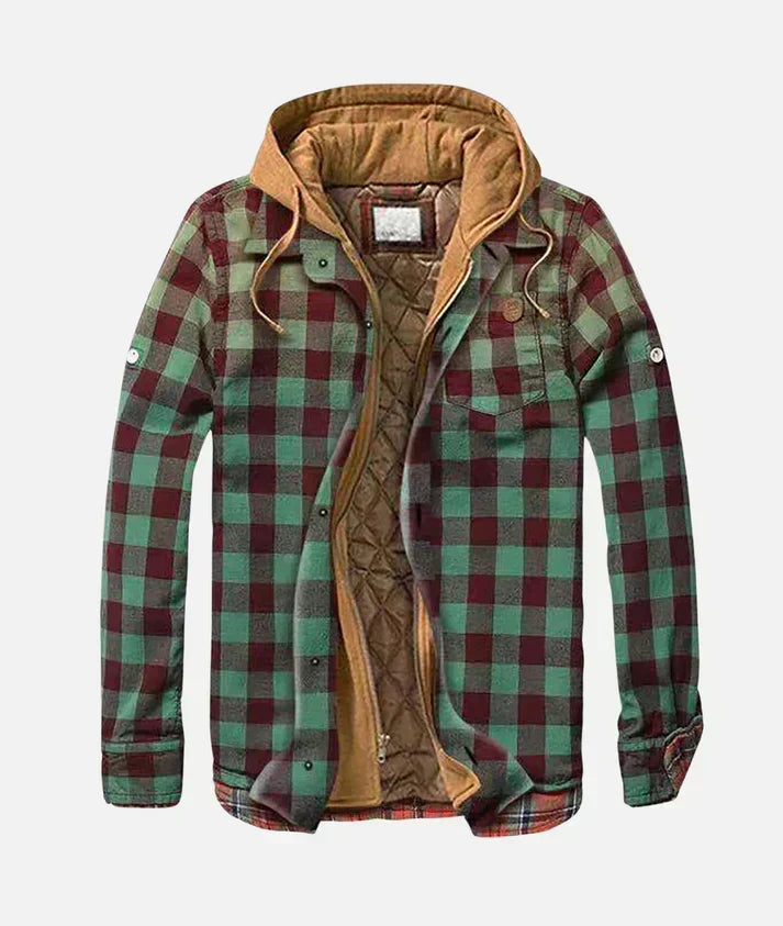 Chaqueta patchwork de cuadros