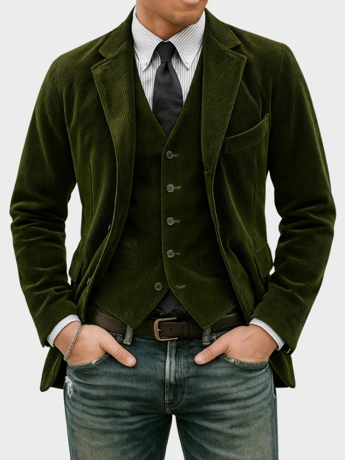 Van Elst Mode® | TRAJE DE 2 PIEZAS: BLAZER Y CHALECO