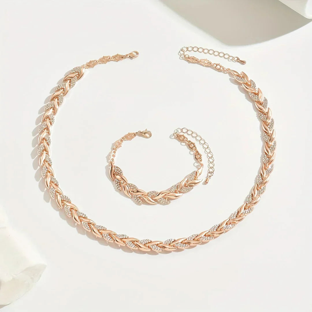 Olia - Conjunto Hecho a Mano Collar y Pulsera