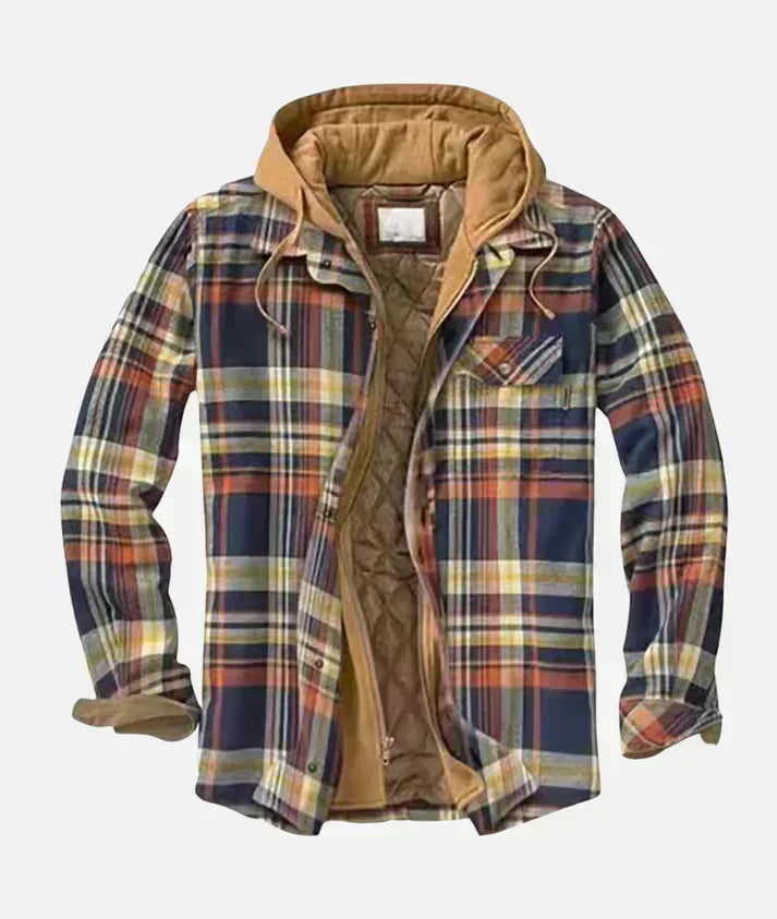 Chaqueta patchwork de cuadros
