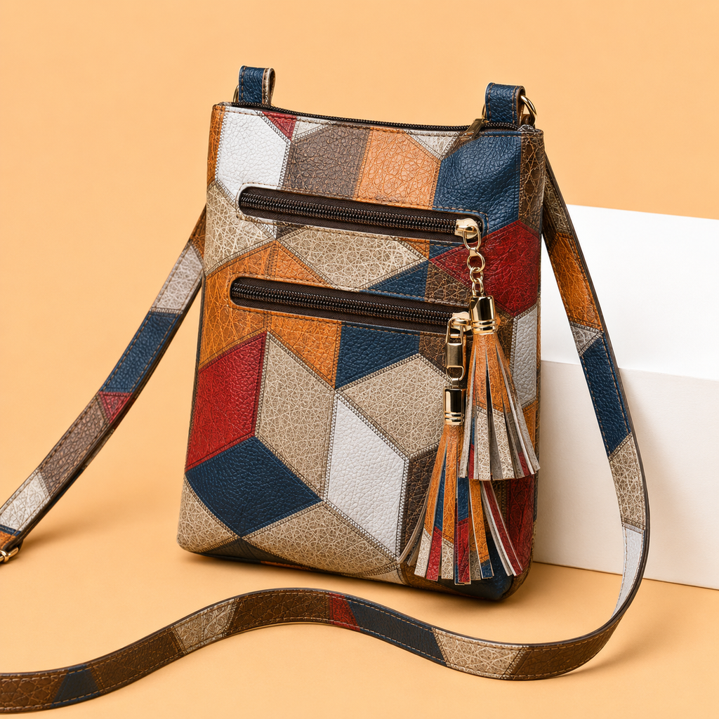 Livia - Bolso con Bandolera Elegante de Cuero Hecho a Mano