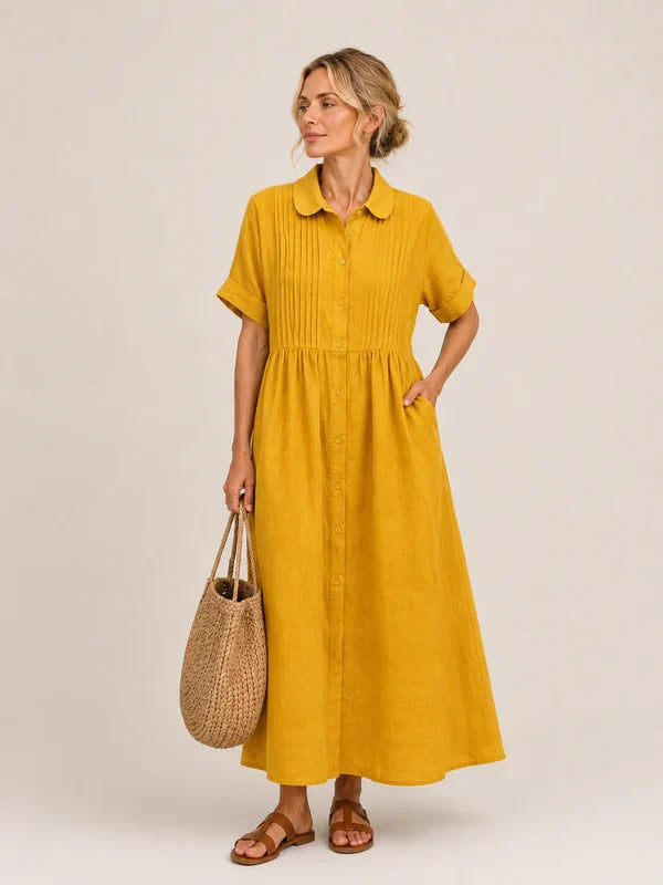 Leilie - Vestido Midi Camisero de Verano
