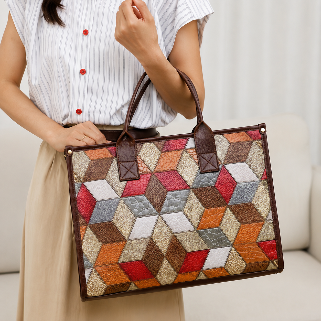 Olivia - Bolso con Bandolera Elegante de Cuero Hecho a Mano