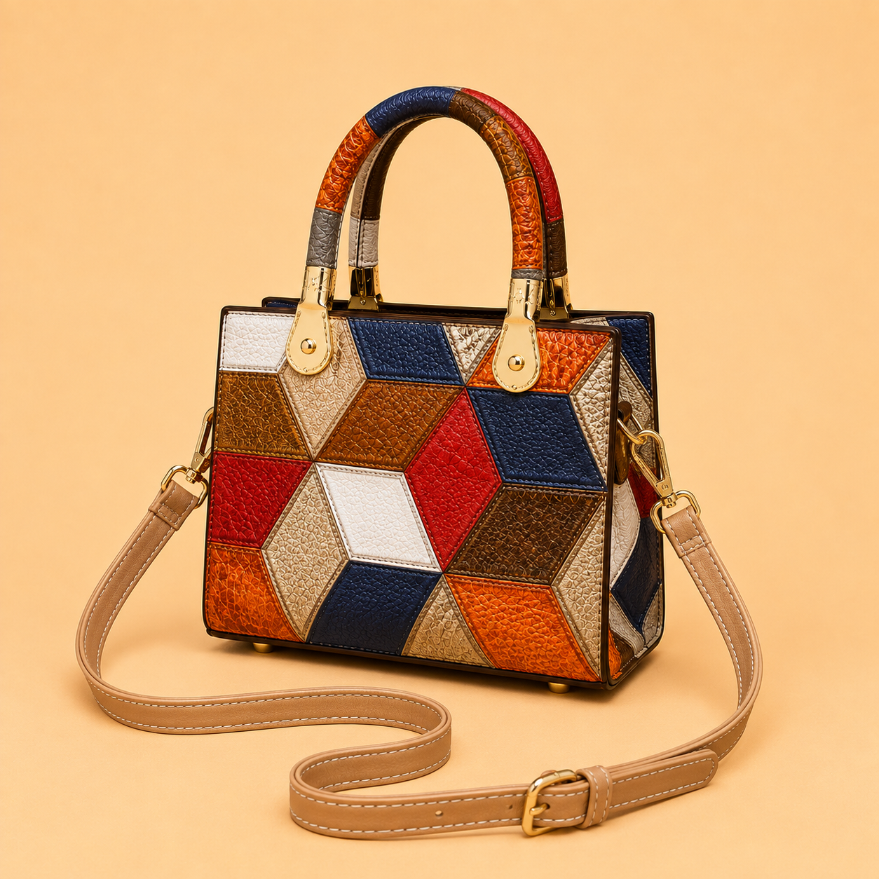 Aurelia - Bolso con Bandolera Elegante de Cuero Hecho a Mano