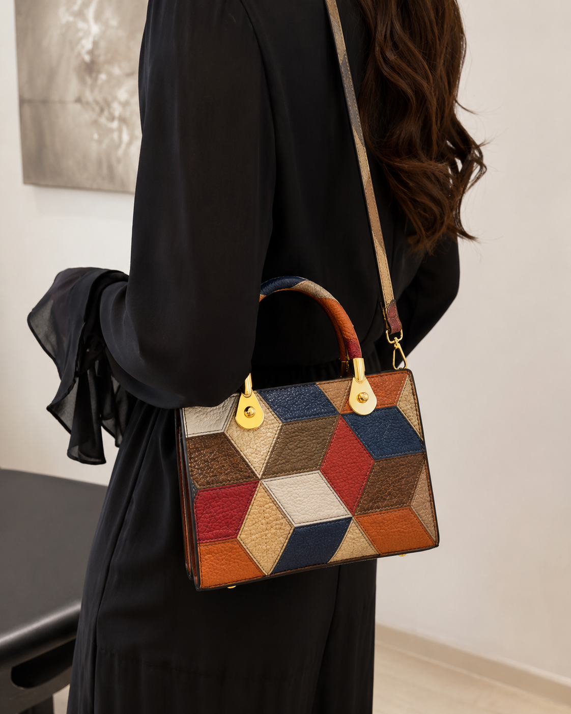 Aurelia - Bolso con Bandolera Elegante de Cuero Hecho a Mano