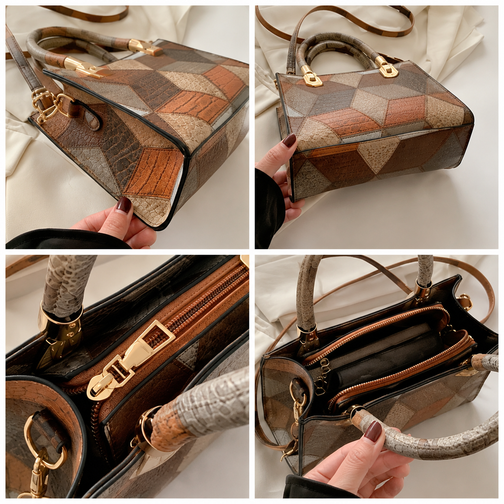 Aurelia - Bolso con Bandolera Elegante de Cuero Hecho a Mano