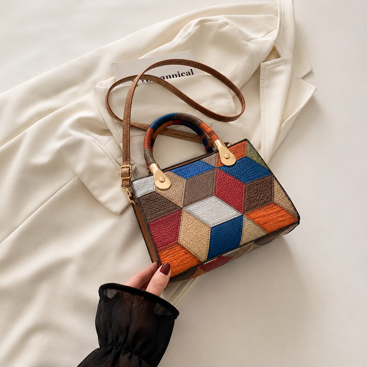 Aurelia - Bolso con Bandolera Elegante de Cuero Hecho a Mano