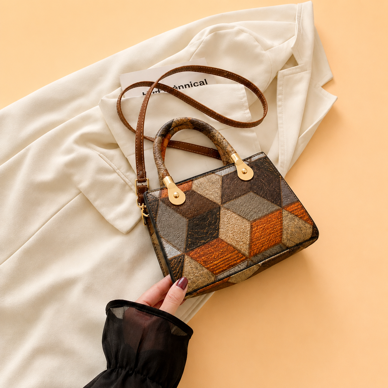 Aurelia - Bolso con Bandolera Elegante de Cuero Hecho a Mano