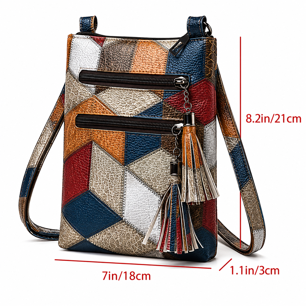 Livia - Bolso con Bandolera Elegante de Cuero Hecho a Mano