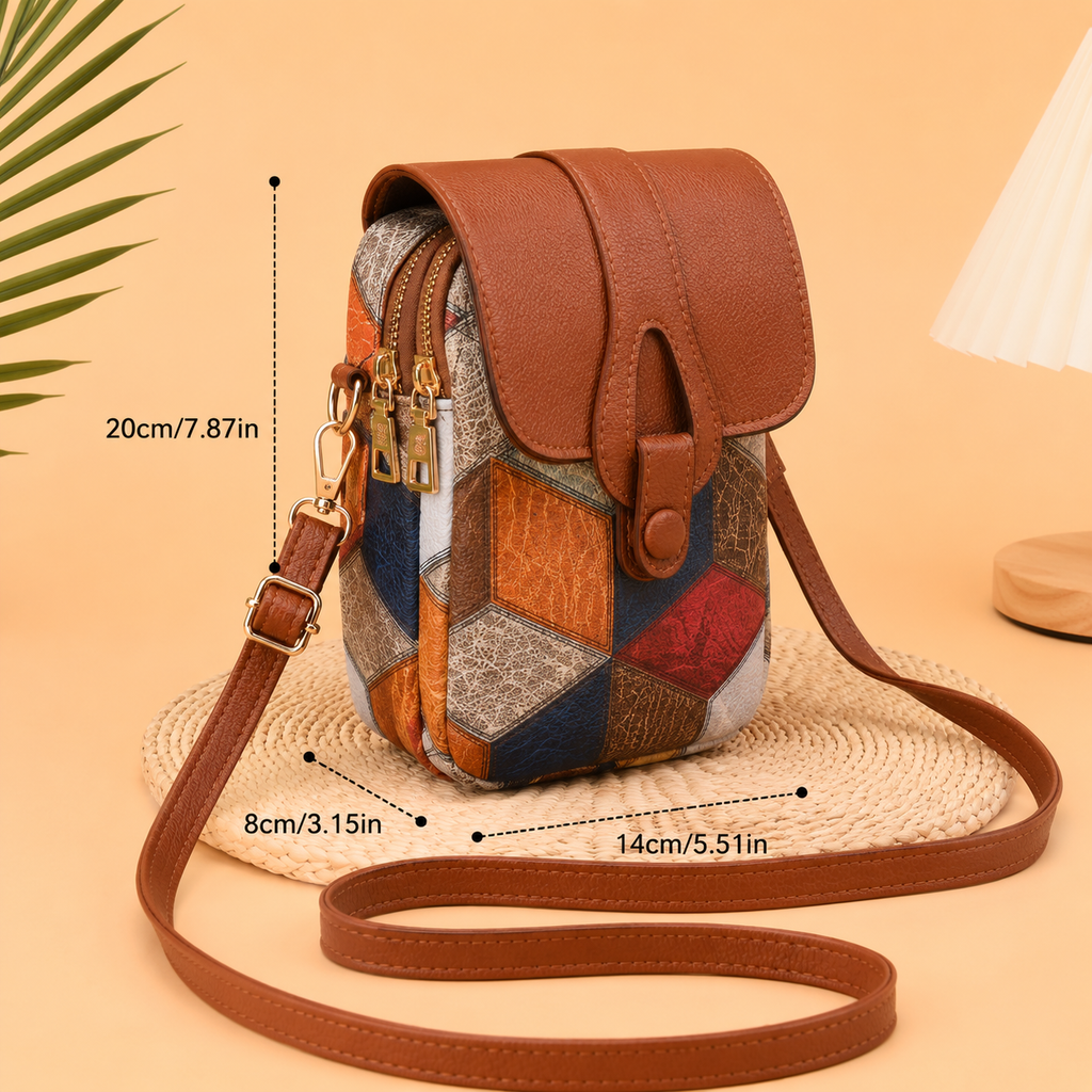 Alma - Bolso con Bandolera Elegante de Cuero Hecho a Mano