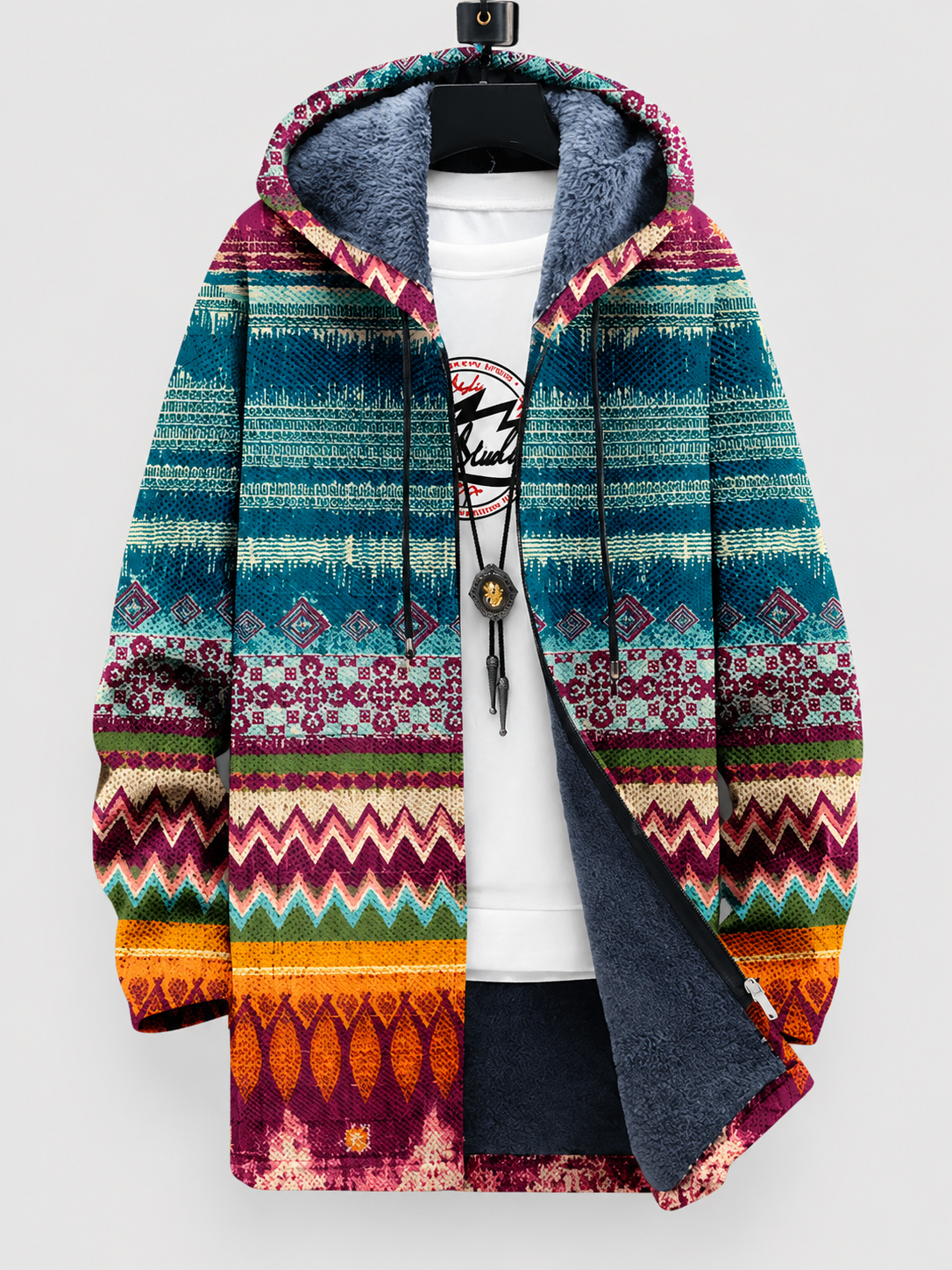 Étnico | Cárdigan artístico con estampado único