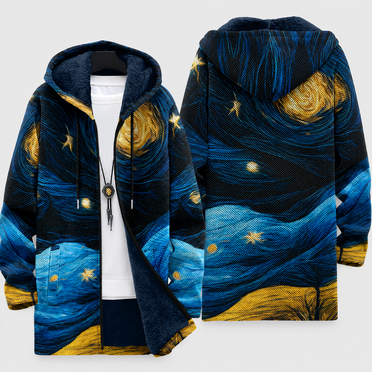 Croma | Cárdigan artístico con estampado único