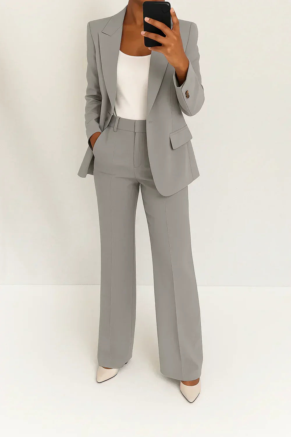 Carmela - Conjunto Elegante Blazer y Pantalón