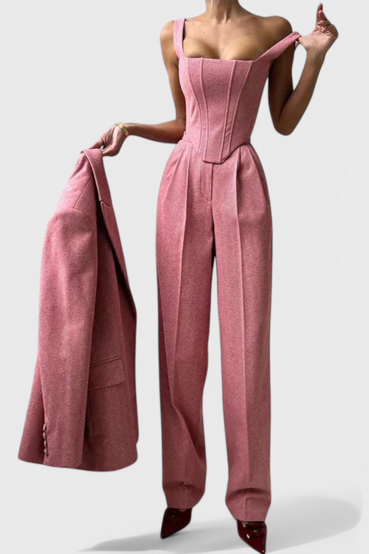 Evena Traje de Pantalón para una Elegancia Confiada
