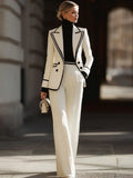 Liyah - Conjunto Tailored Blazer y Pantalón Femenino Ultra Chic