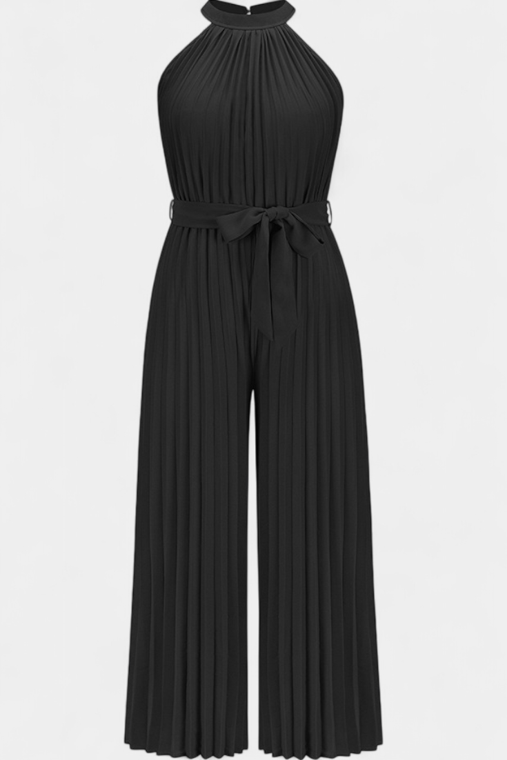 Patrizia Mono Palazzo Plisado con Cuello Halter