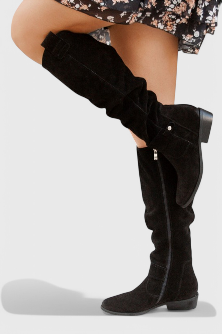 Celine Botas Altas de Estilo Retro