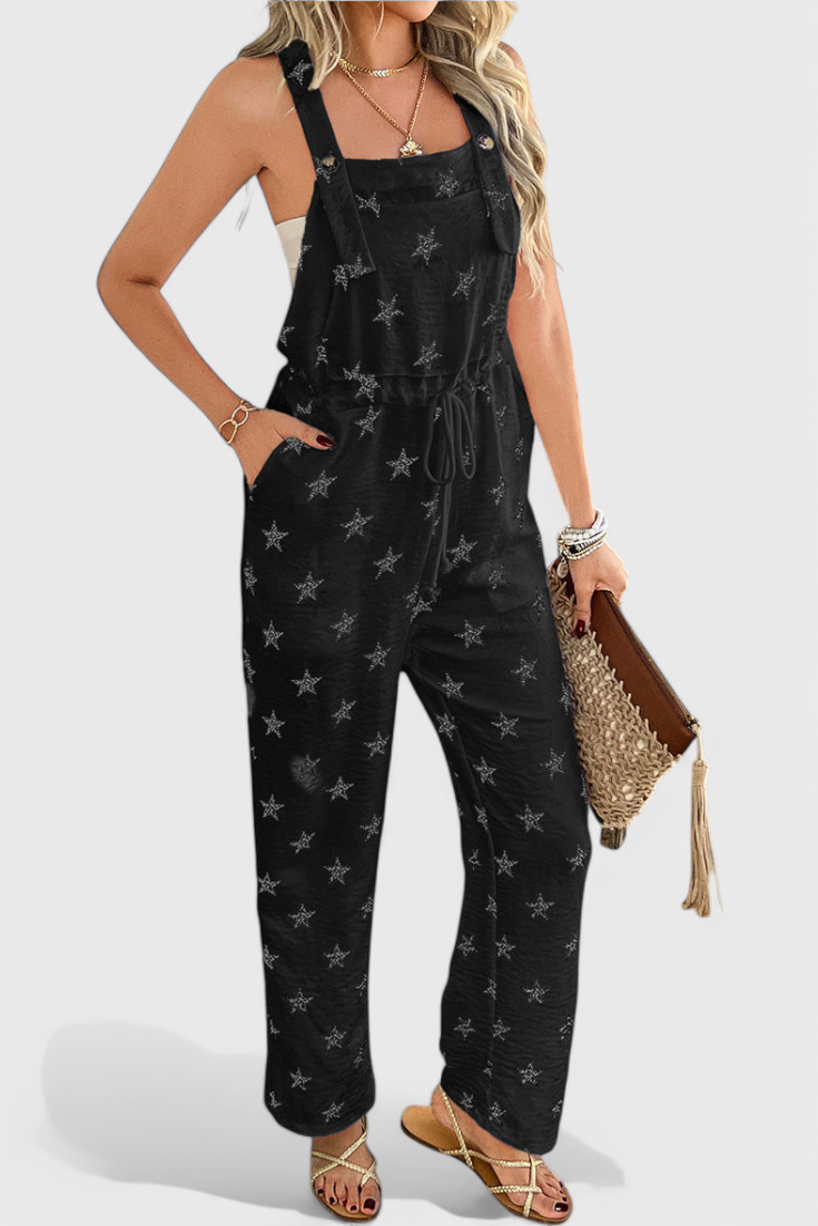 Bianca Mono Largo Relajado con Estampado de Estrellas