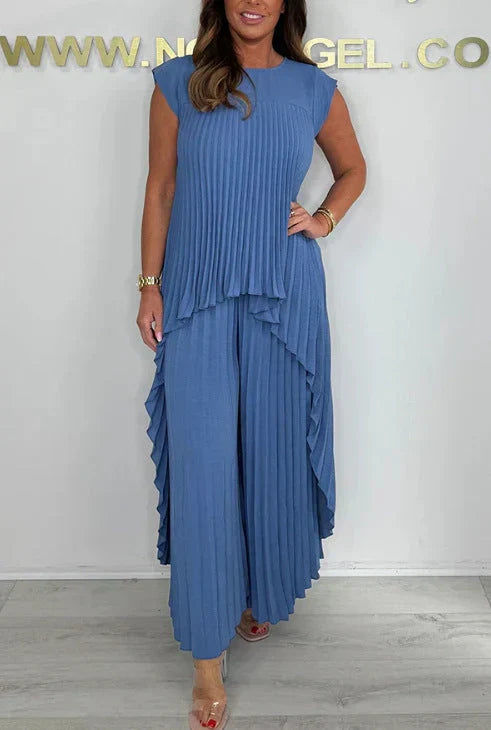 Siana - Conjunto Plisado Chic 2 Piezas