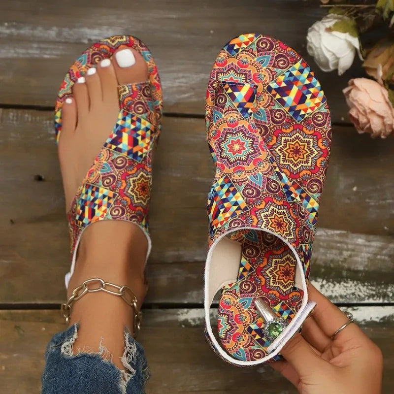 Naviera | Sandalias ortopédicas Boho  con Tiras Cruzadas