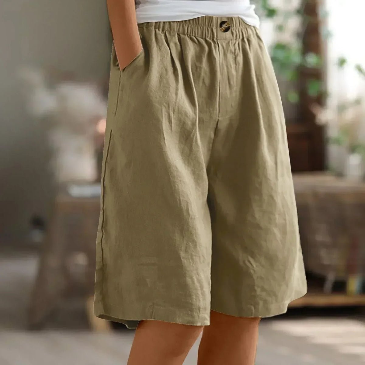 Siloe - Shorts Oversize de Estilo Bohemio