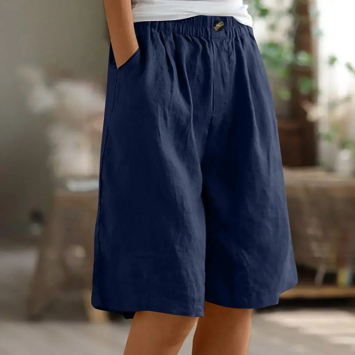 Siloe - Shorts Oversize de Estilo Bohemio