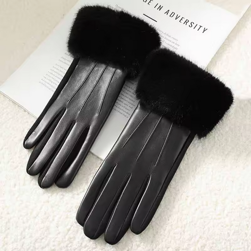 GUANTES CON ACABADO EN PELO