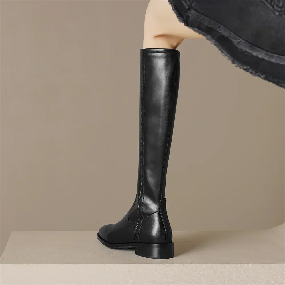 Tivra - Élégantes Bottes Artisanales en Cuir Vériable
