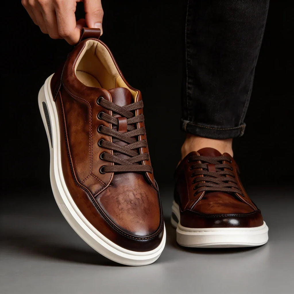 Arayik - Zapatillas Urbanas de Cuero para Hombre