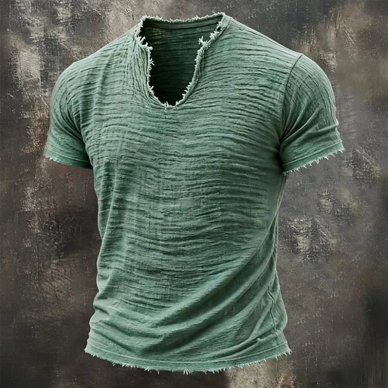 Gorvel - Camiseta Vintage Slim Fit